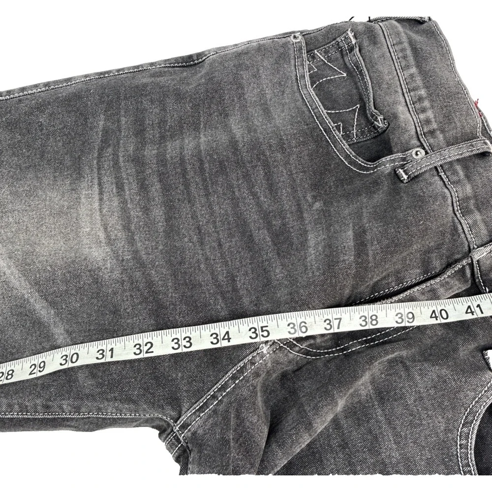 New Mens True Religion Ricky SN NF Relaxed Straight Gray Jeans 34x34 NWT (Read)